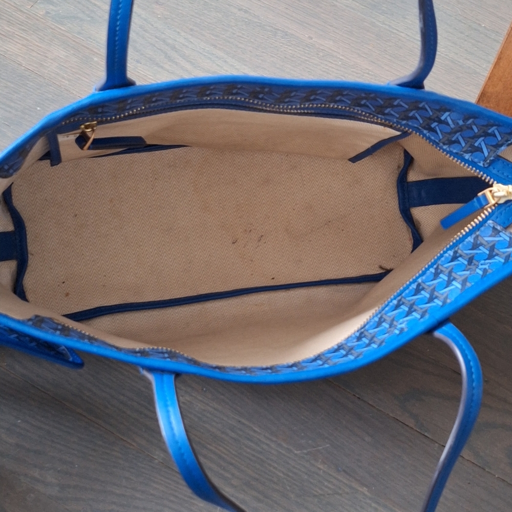 Tory Burch Mediterranean Blue Ever Ready Tote Bag - Picture 8 of 16